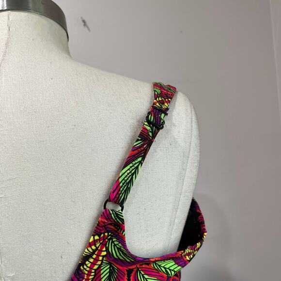 Pour Moi Tropical Bikini Set Top 38G Bottom 18 High Waist Swim - Picture 4 of 11